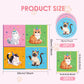 Funnio lucu 40Pcs Cat Birthday Decorations Tableware Set,Cute Kitten Theme Party Supplies Birthday Plates and Napkins Disposable Table Decor for Baby