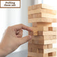 KS Tumbling Tower Game 72 Pieces Challenging Building Blocks Wood Stacking Balancing Backpacking Night Game for House Parties Holiday Travel Set