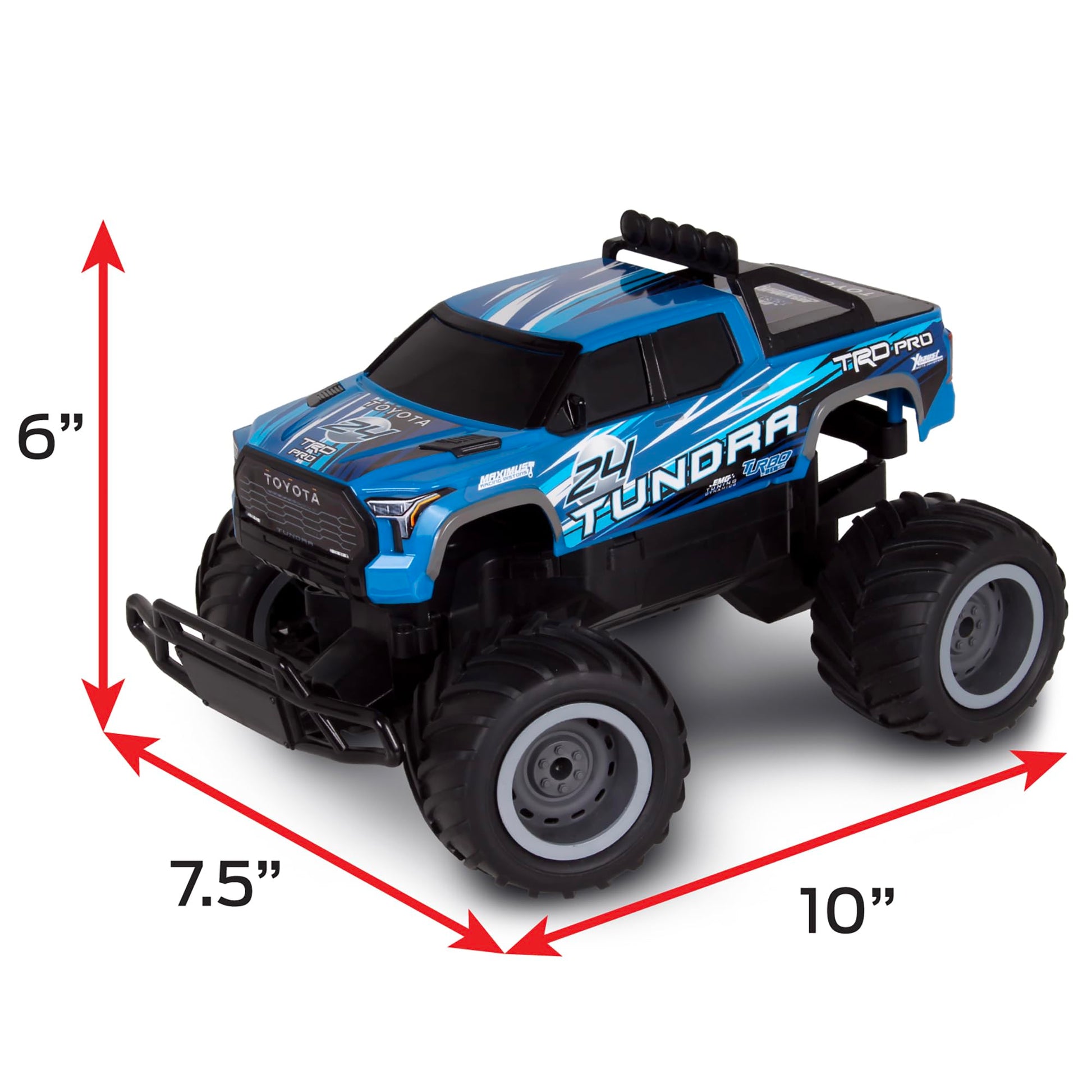 NKOK Mean Machines RTR RC Toyota Tundra Blue Turbo Boost, Wheelies & Donuts