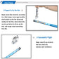 Impulls Unitech Toys Fun Fly Stick Magic Blue Levitation Wand Science Toys Electric Static Wand 10 Flying Shapes