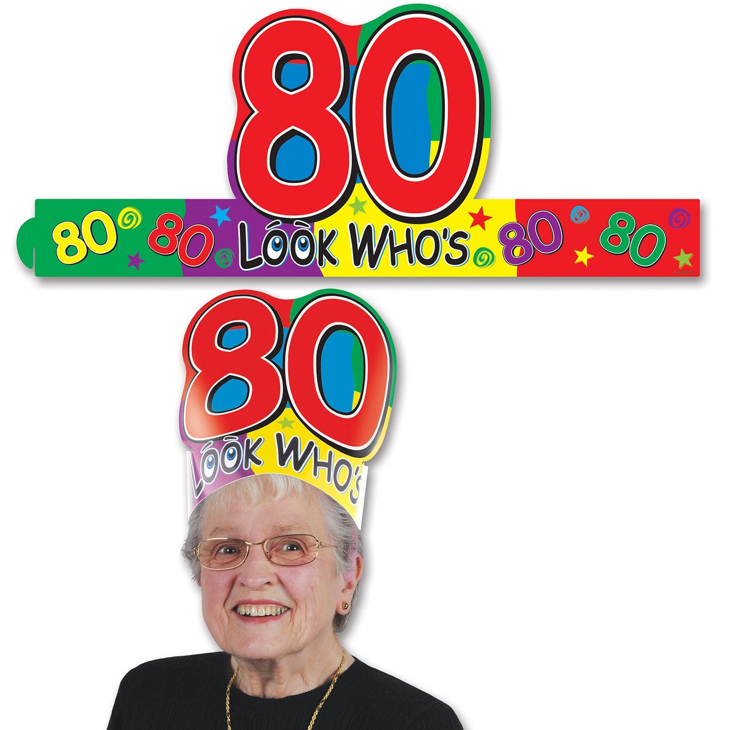 Beistle 66208-80 Look Whose 80 Headband44; Pack of 24