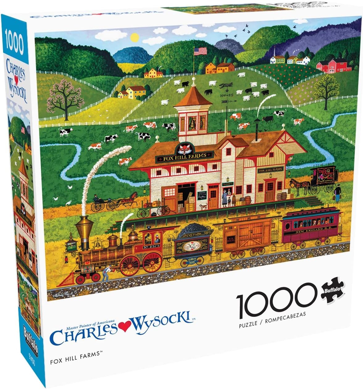 Buffalo Games - Charles Wysocki Fox Hill - 1000 Piece Puzzle for Adults
