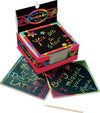 Melissa & Doug Scratch Art Rainbow Mini Notes (125) with Wooden Stylus - FSC Certified