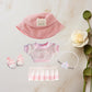 17cm Doll Clothes Set, 5 Pieces Dress Outfit Set for 6.7inch Doll Suit, Fashion Chic Hat & Clothes Accessories for 1st/2nd/3rd Gen Dolls Play &