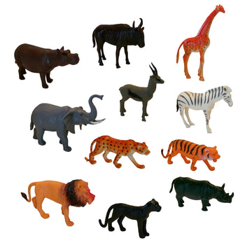 Get Ready Kids Zoo Animal Toys - 11 Large Plastic Animal Figures
