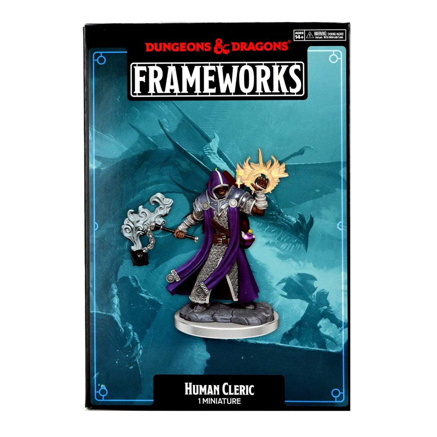 WizKids D&D Frameworks: Human Cleric Male - Unpainted and Unassembled