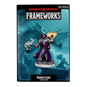 WizKids D&D Frameworks: Human Cleric Male - Unpainted and Unassembled