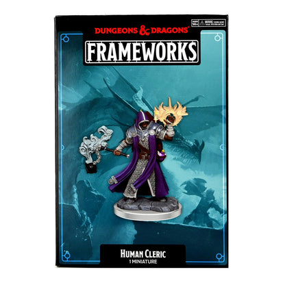 WizKids D&D Frameworks: Human Cleric Male - Unpainted and Unassembled