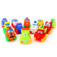 Big Mo's Toys Baby Cars - Soft Rubber Toy Car Set Small Vehicles for Babies and Toddlers - 12 Pieces