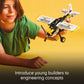 LEGO Technic Bush Plane Toy - Buildable Airplane Toy for Kids, Boys and Girls, Ages 8+ - Model Airplane Gift with Spinning Propeller, 4-Cylinder