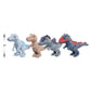 JURASSIC WORLD Blue 7-inch Small Plush Dinosaur, Velociraptor, Stuffed Animal, Kids Toys for Ages 3 Up by Just Play