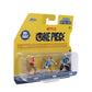 Jada Toys One Piece Netflix Luffy Nami Zoro Nano Metalfigs 3-Pack Die-Cast Figures Set Series 1