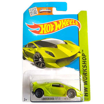 Hot Wheels 2015 HW Workshop Lamborghini Sesto Elemento 198/250, Lime Green