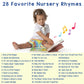 LEARNING BUGS Fun Favorite Nursery Rhymes - Sing Along with 28 Nursery Rhymes, Musical Books for Toddlers, 28-Button Music Book, Musical Toys
