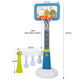 Vilobos Basketball Hoop for Kids 2 in 1 Toddler Small Soccer/Football Goal and Basketball Stand Toy, Adjustable Height, Air Pump Toy Ball
