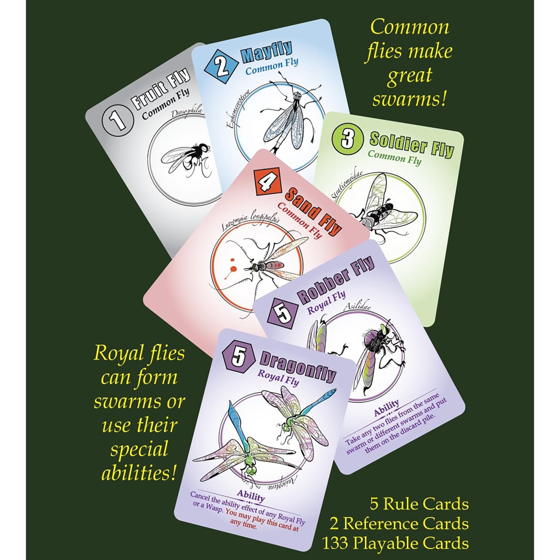 Devious Weasel Games: Murray The A**Hole Frog - Set Collection & Destruction Card Game, Manage Insect Swarms & Murray, Age 14+, 3-6 Players, 30-45 Min