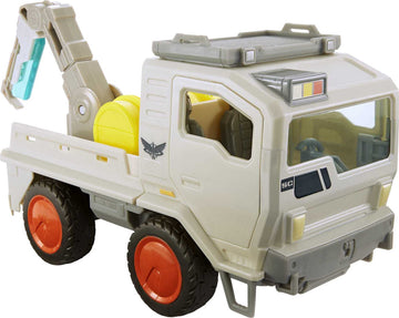 Mattel Disney and Pixar Lightyear Base Utility Vehicle, Toy Truck with Rolling Wheels & Workable Parts, 10.5-inches Long with Room for 4 Figures in