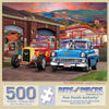Bits and Pieces 500 Piece Puzzles for Adults - Large 18" x 24" Jigsaw Puzzles 500 Pieces Classic Cars Hot Rods, Random Die Cut, No 2 Pieces Alike, Hot