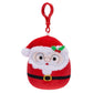 Squishmallows Official KellyToy Christmas 2023 Holiday Clip-on 3.5-inch Plush (Nick Santa Claus)