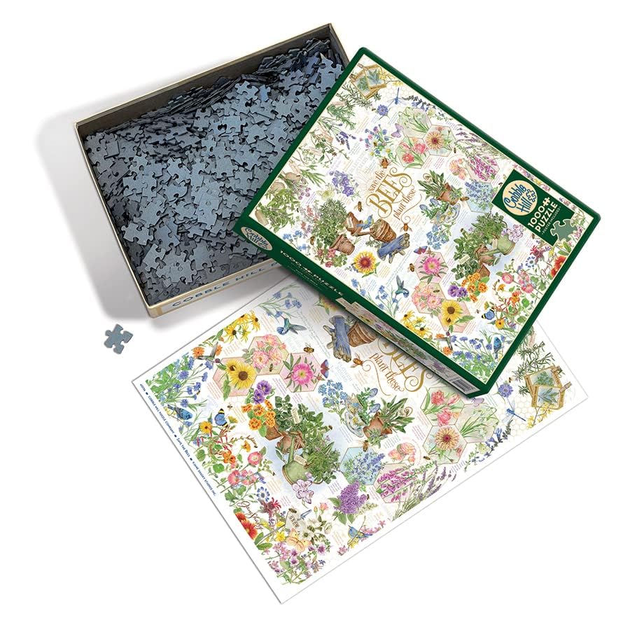 Cobble Hill 1000 Piece Puzzle - Save the Bees - Sample Poster Included