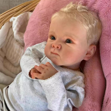 GYCV Lifelike Reborn Baby Dolls Boys - 18 Inch Real Baby Feeling Realistic-Newborn Baby Doll Soft Weighted Vinyl Body Real Life Baby Dolls with