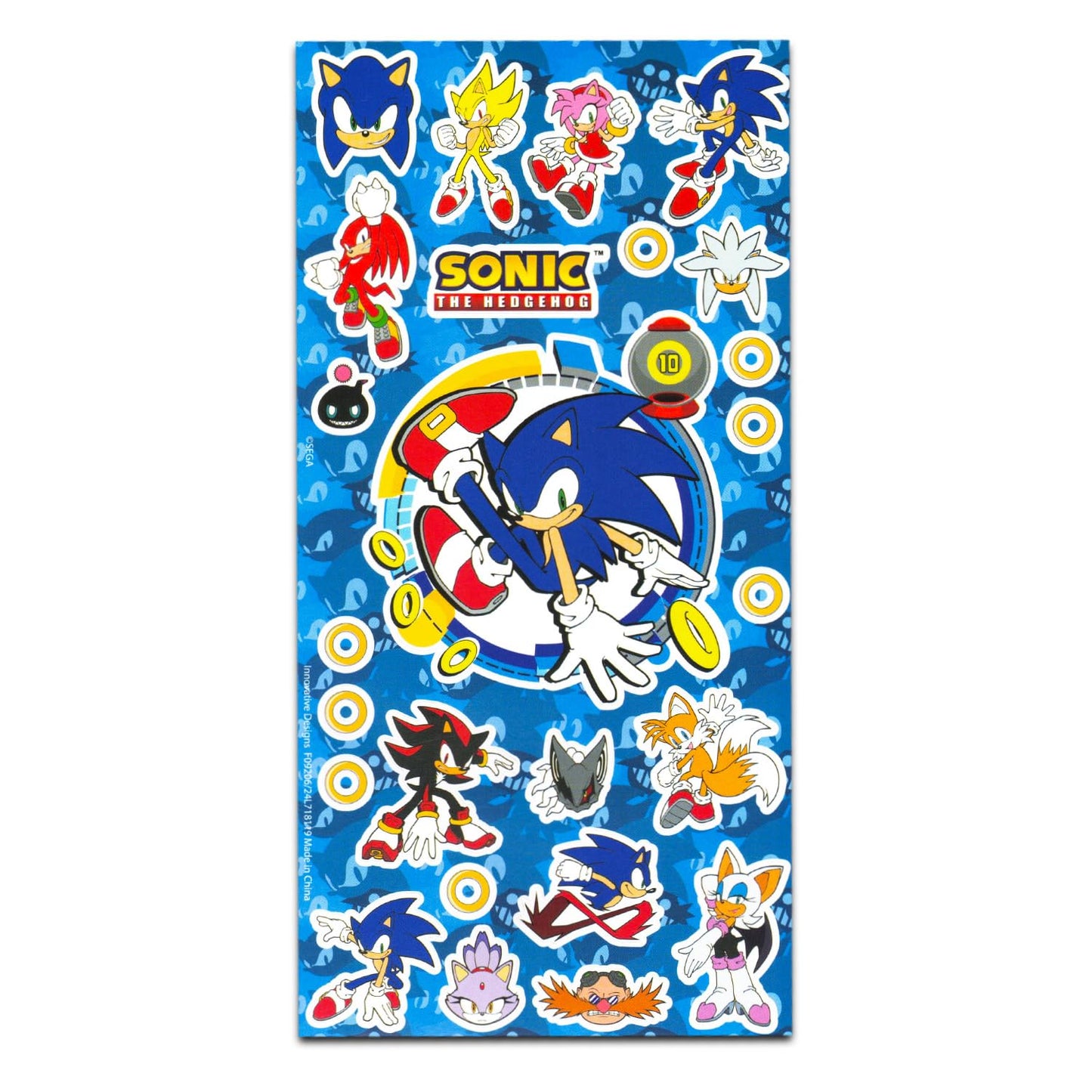 Sonic The Hedgehog Drawing and Painting Set for Boys - Sonic Gift Bundle with Coloring Book, Coloring Utensils, Watercolor Paints, Stickers, Tattoos