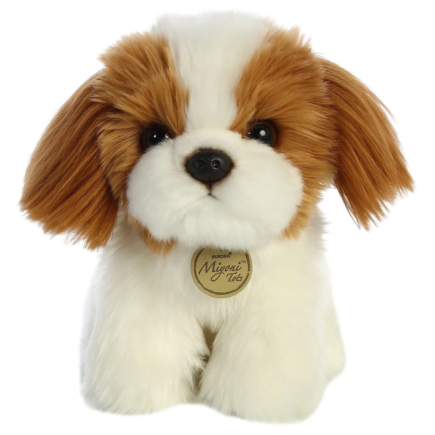 Aurora® Adorable Miyoni® Tots Shih Tzu Pup Stuffed Animal - Lifelike Details Make a Cherished Companion - Perfect for Decorating Bedrooms or
