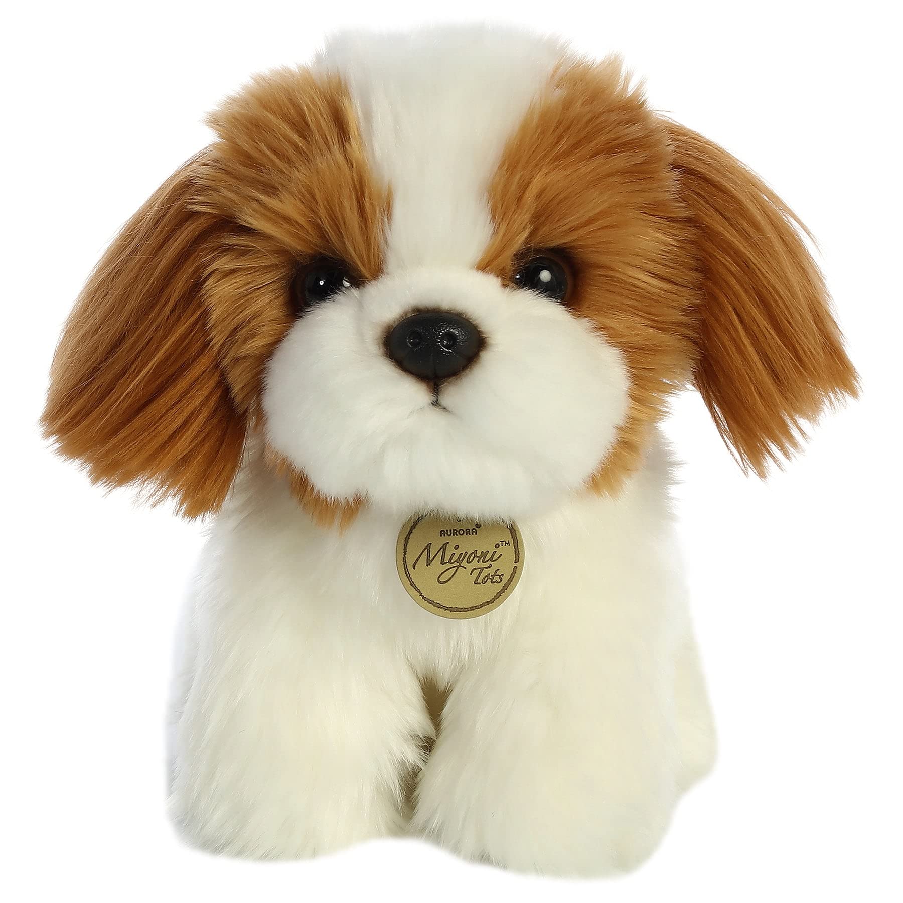 Aurora® Adorable Miyoni® Tots Shih Tzu Pup Stuffed Animal - Lifelike Details Make a Cherished Companion - Perfect for Decorating Bedrooms or