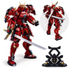 HIGH GODO Samurai Mech Warrior Model Building Sets, Double Swords Robot Building Blocks Toy Set, 923 Pieces Creative Collectible Gift for Adults Man