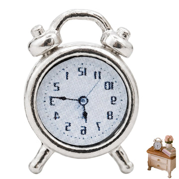 Miniature Alarms Dollhouse Decoration Accessories, 1/12 Scale, 1:12 Scale Miniature Scene Dollhouse Ornaments Decorative Accessory,Clock for DIY Craft