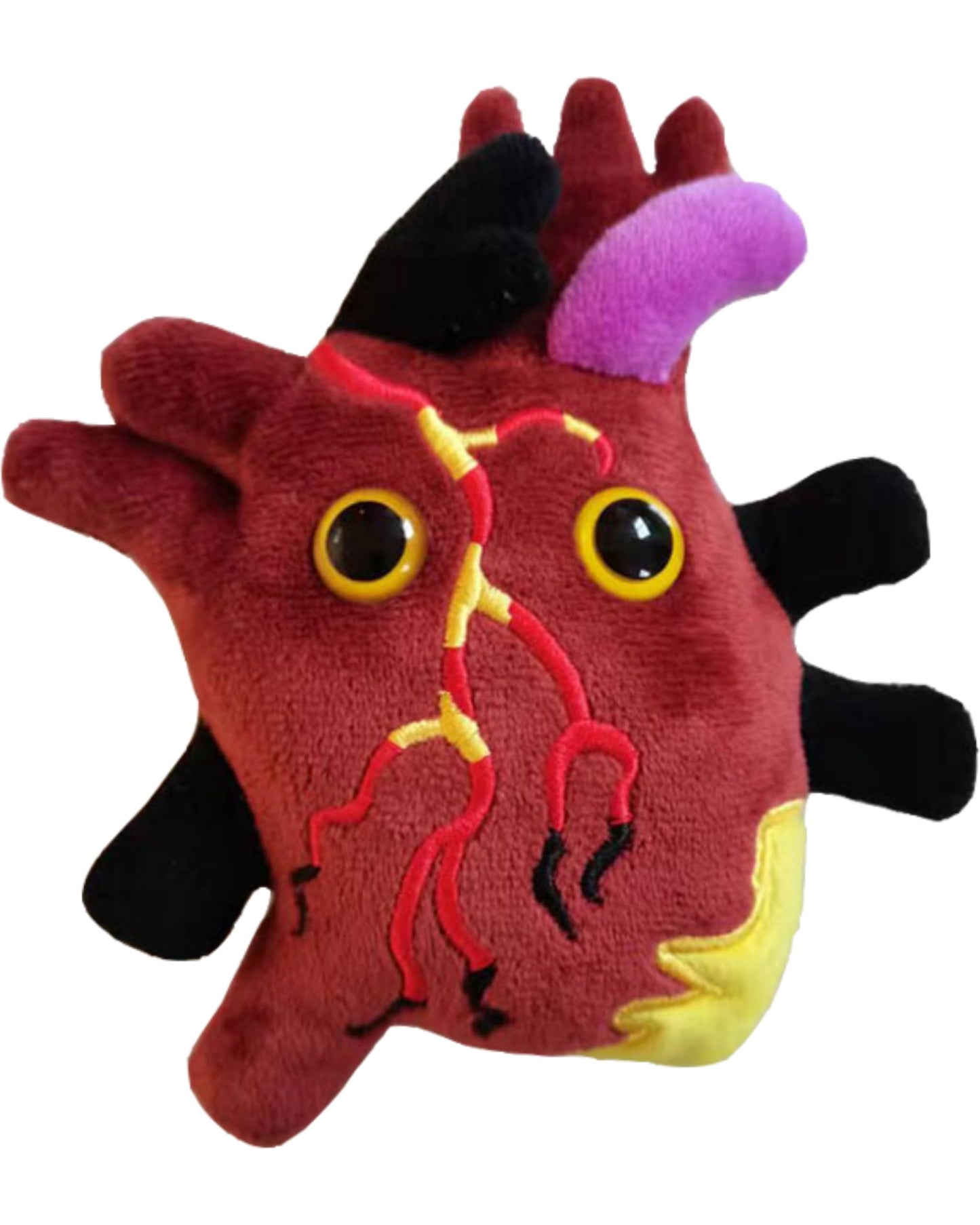 GIANTmicrobes Heart Disease Plush, Get Well Soon Stuffed Animal, Heart Surgery Recovery Gifts, Chronic Illness Essentials, Cardiology Gift, Heart