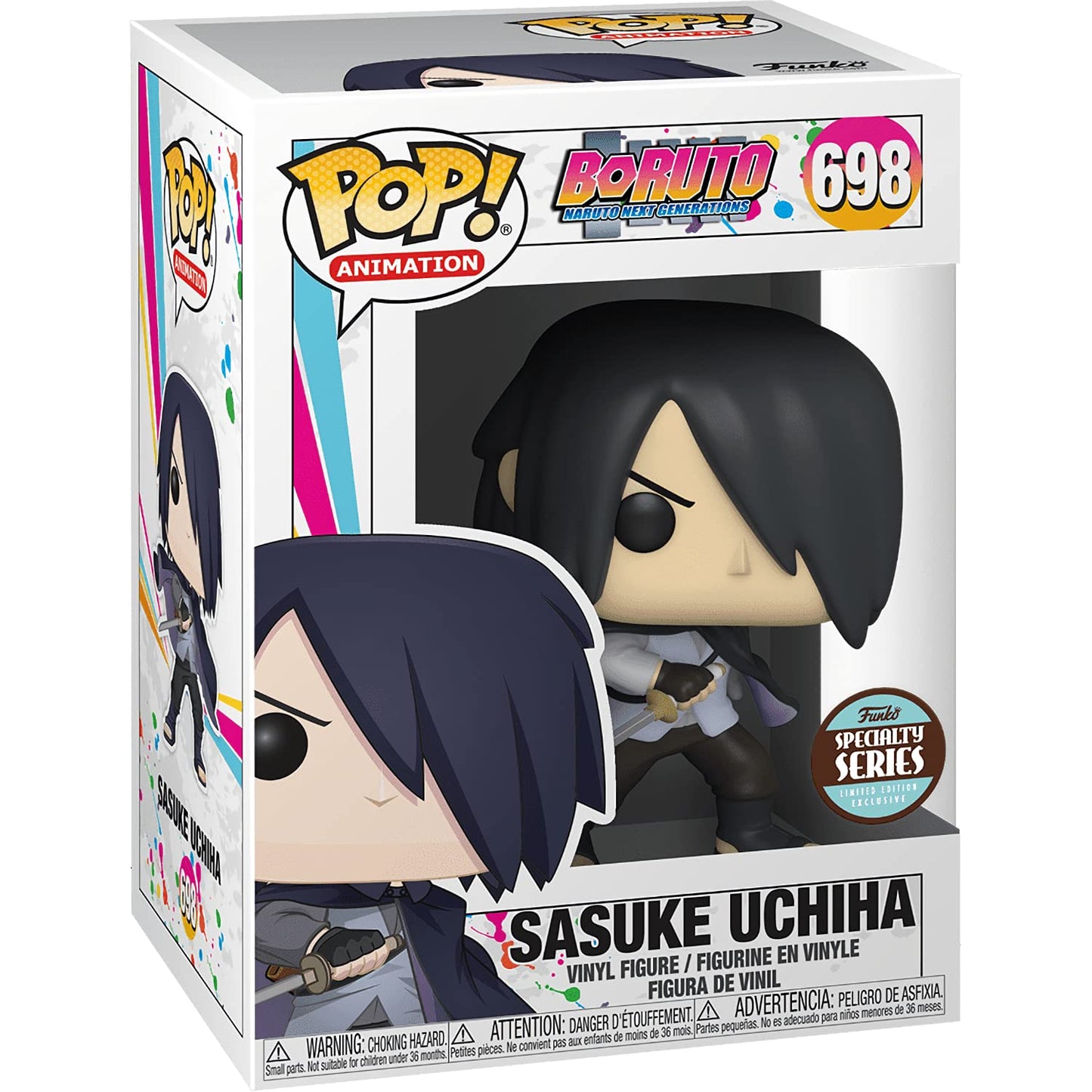 Sasu k e Uchi h a (Specialty Series): Fun ko P o p ! Animation Vinyl Figurine Bundle with 1 Compatible 'ToysDiva' Graphic Protector (698-47509 - B)