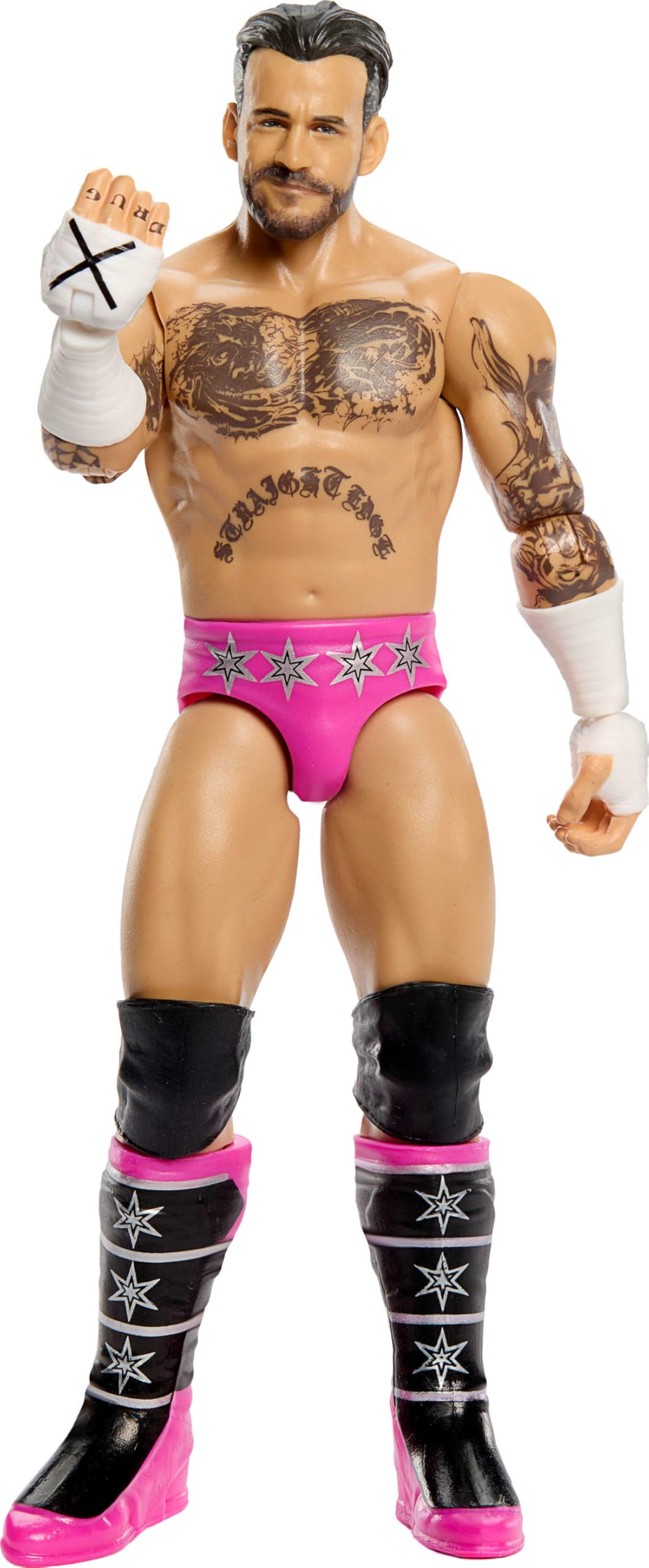 Mattel WWE CM Punk Action Figure, Main Event Series #164, 6-inch Collectible Superstar with 14 Articulation Points & Life-Like Look