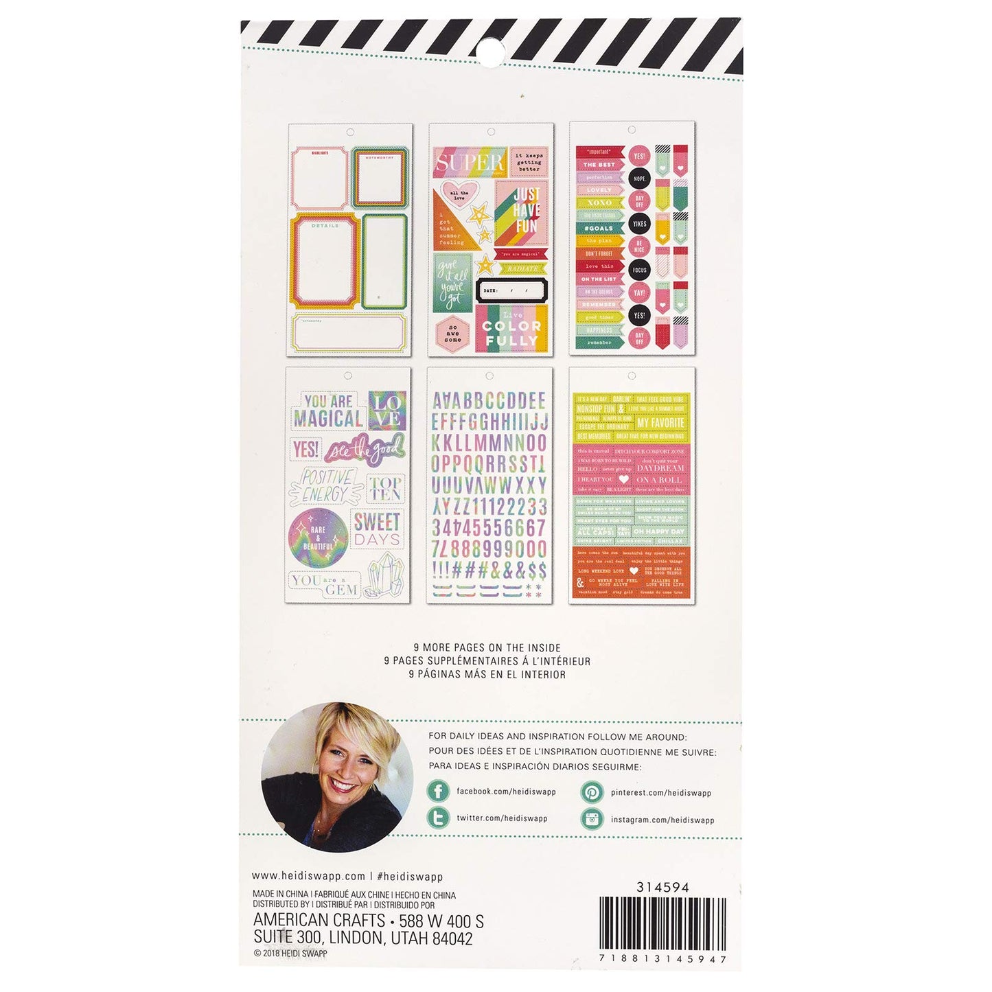 Heidi Swapp Sticker Storyline-Sticker Book-Magical-Iridescent Foil (626 Pieces)