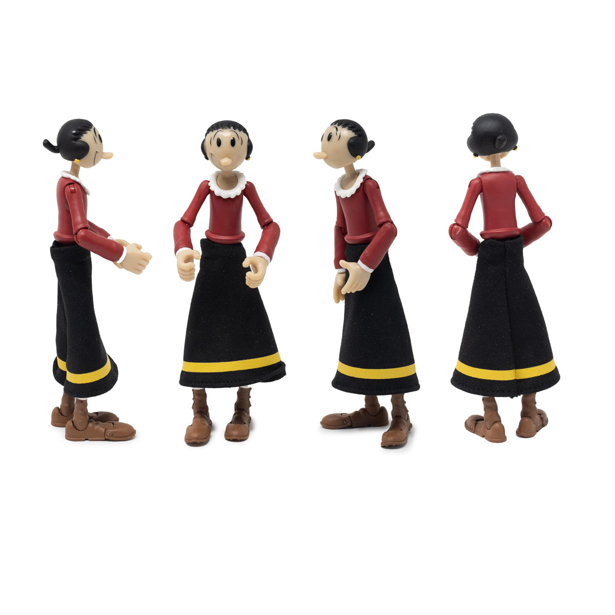 Boss Fight Studio Olive OYL Popeye Classics Wave 1 Action Figure - Highly Articulated Figurine with Accessories Including Swee’ Pea, Fabric Skirt