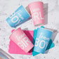 BLUE PANDA 12 oz Gender Reveal Paper Cups | Team Boy Team Girl Disposable Drinking Cups for Baby Shower Party Supplies and Decorations | 50-Pack Pink
