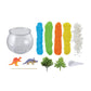 MindWare Make Your Own Dinosaur Habitat - Fun & usable DIY Dino Crafts for Boys, Girls & Teens - Make a Sand-Art Dinosaur Habitat with All Pieces