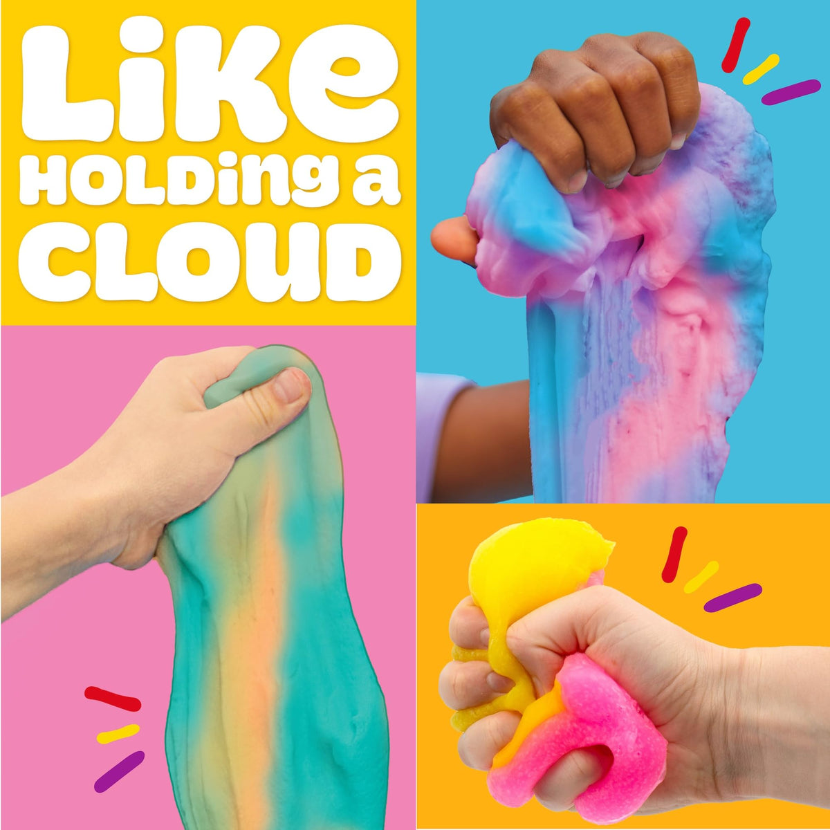 Play-Doh Scented Slime for Kids, 4 Pack Variety, Cloud