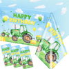 Pymurod Tractor Birthday Decorations 3pcs Tractor Party Tablecloths Tractor Birthday Table Cover for Boys Birthday Baby Shower Party Favors Supplies