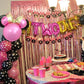 Oh Twodles Balloons Pink Second Birthday Cake Topper 2nd Banner Party Supplies Decorations Photo Prop for Girl Baby Bday