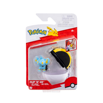 Pokémon PKW4607 - Clip 'N' Go Pokéball - Sheinux and Ultraball, official Pokéball with movable figure 5 cm