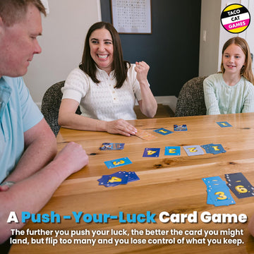 Stack Nabbit Push Your Luck Card Game by Taco Cat Games | Light Strategy Game with Easy-to-Learn Rules | Quick 10-Minute Games for Kids and Adults |