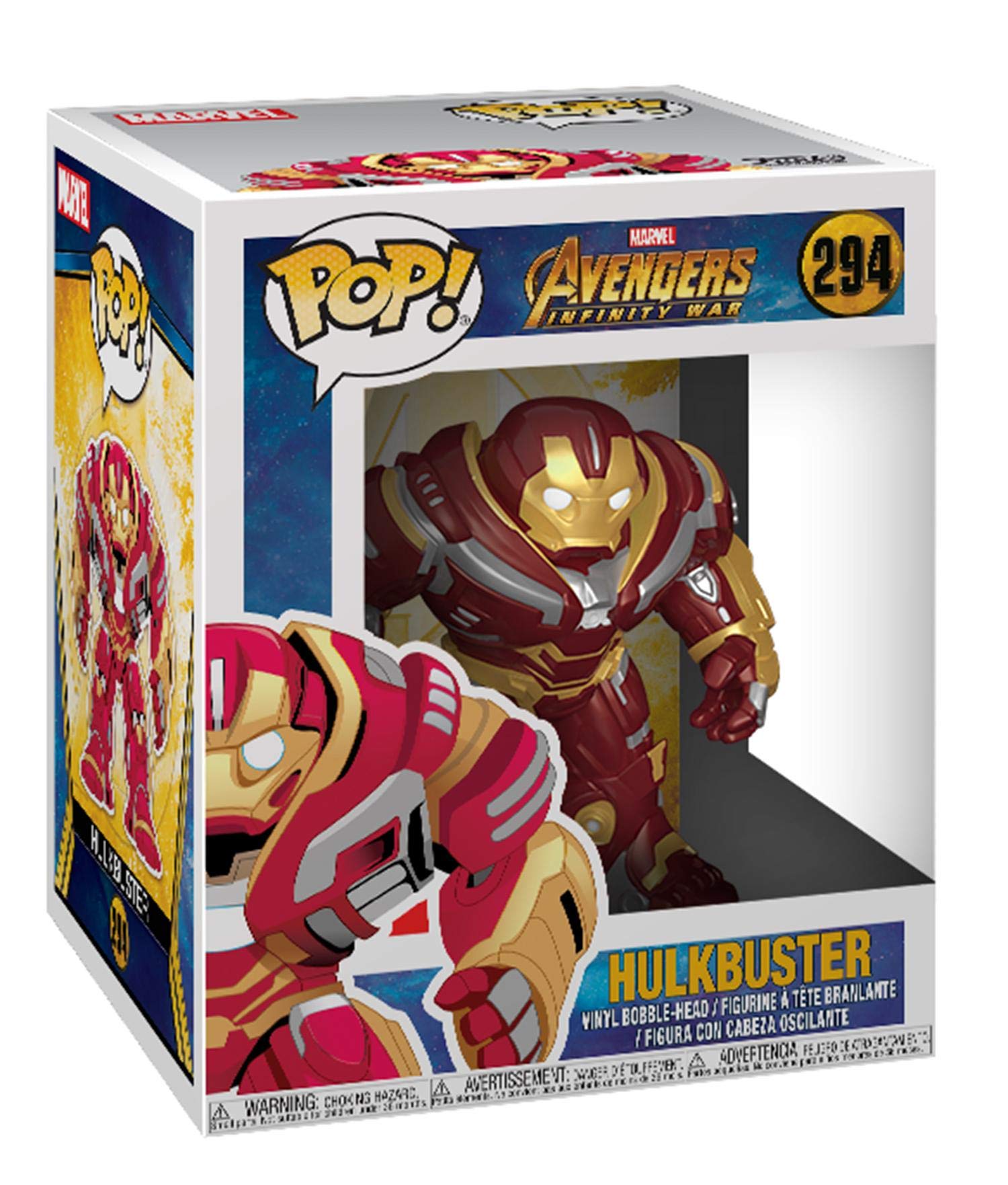 Funko Avengers Infinity War Oversized POP! Movies Vinyl Figure Hulkbuster 15 cm,Avengers Infinity War 9 Pop Vinyl,6 in