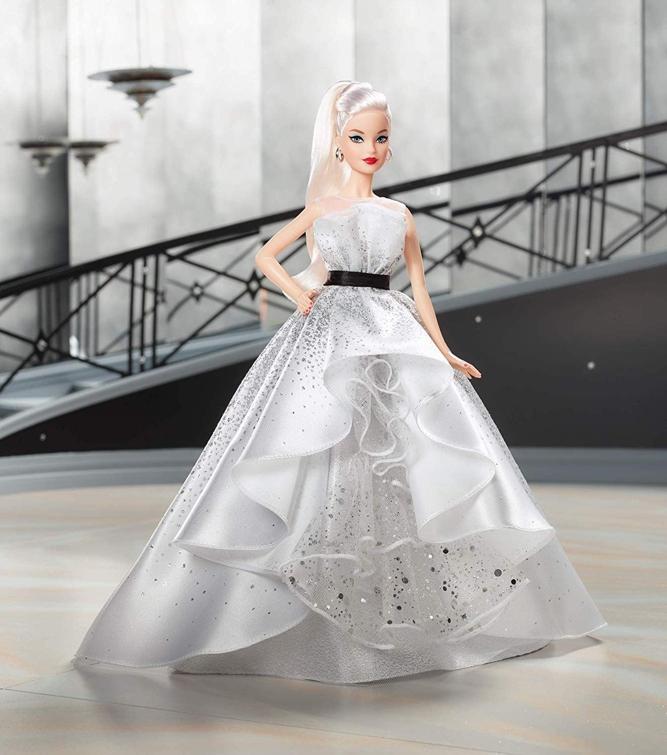 Barbie Collector 60th Anniversary Doll, Blonde, with Diamond-Inspired Gown