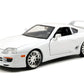 Jada Toys Fast & Furious 1:24 Brian's Toyota Supra Die-cast Car White, toys for kids and adults (97375)