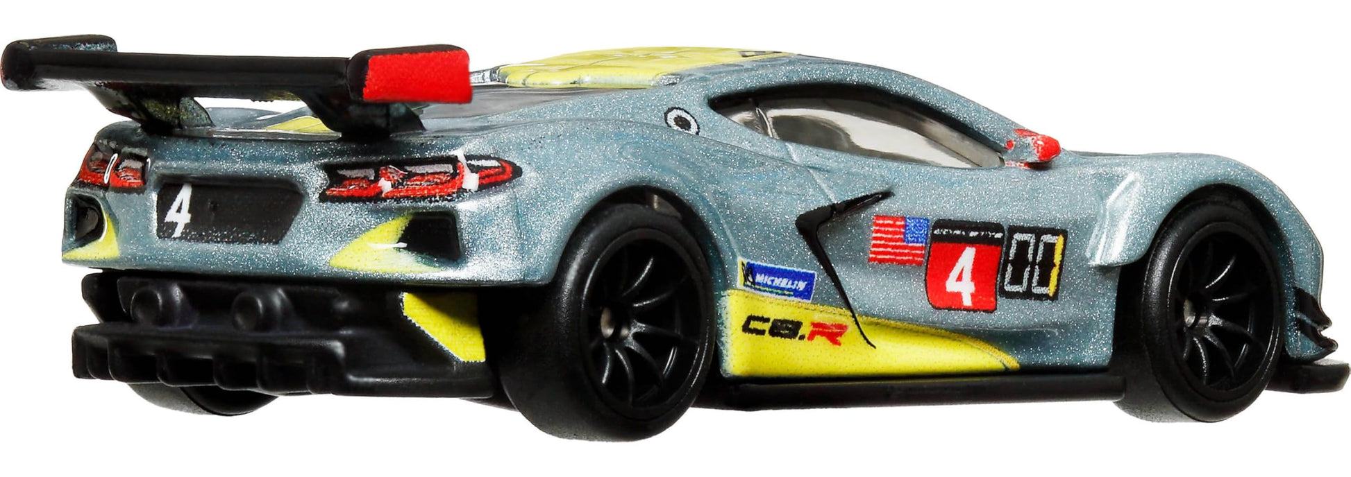 Hot Wheels Premium Car Culture Collectible Toy Car, 1:64 Scale Die-Cast Corvette C8 R, Race Day Vehicle with Real Riders Tires