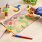 Imagine Studios Paint Brush Art Kit for Kids - 36-Piece, Transparent Foam - Foam Brushes, Rollers & Stamps Painting Set with Apron for Crafts & Art