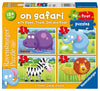 Ravensburger My First Puzzle: On Safari (2: 3: 4 & 5 Piece) Jigsaw Puzzle for Kids - Every Piece is Unique, Pieces Fit Together Perfectly