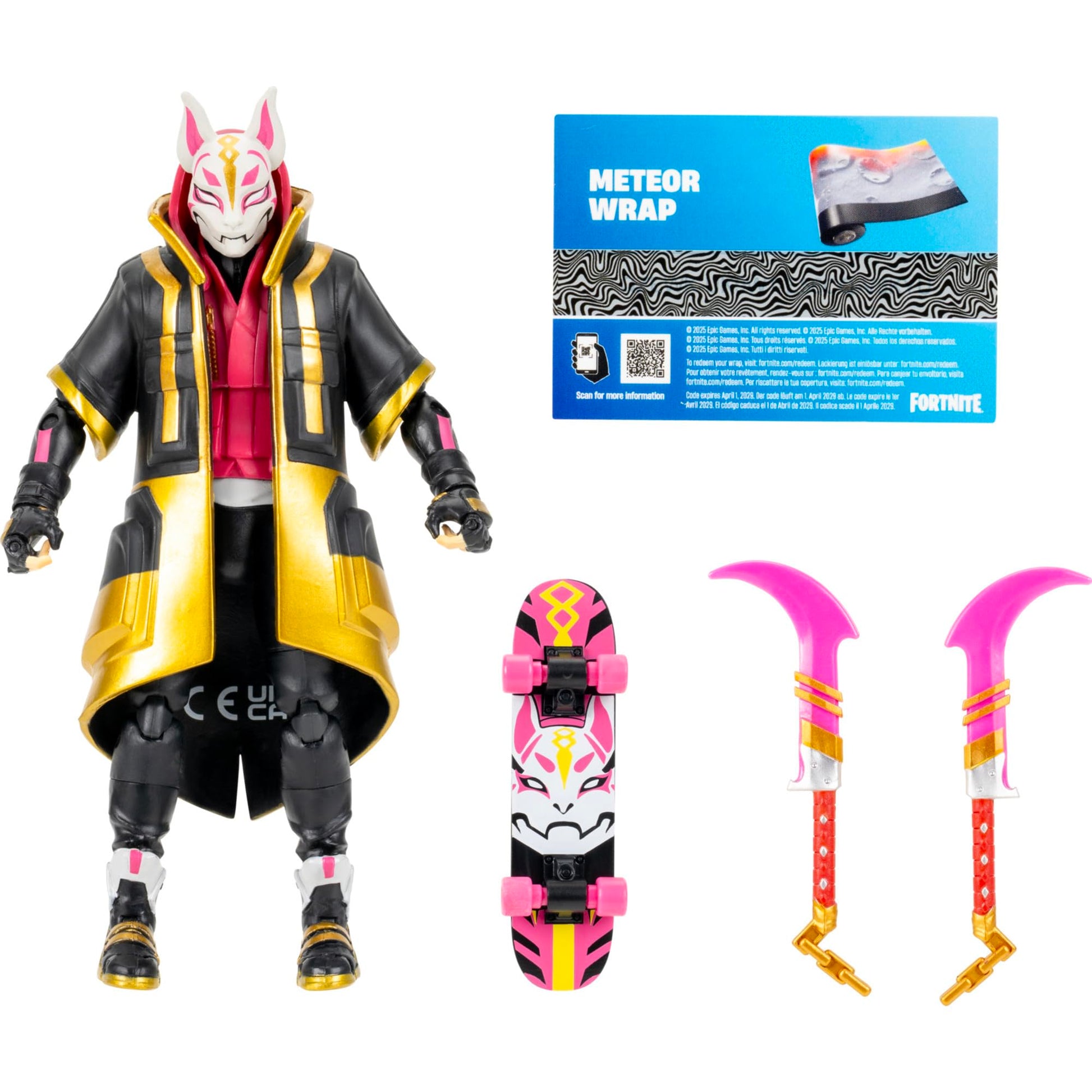 Fortnite Legendary Drift - 6-inch Articulated Figure with Harvesting Tool, Back Bling, and Code for Bonus Virtual Item