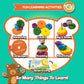 KIDS KORNER Baby Toys Wooden Stacking Rings - Bilingual Educational Toys for 2 Year Old | Learn Rainbow Colors in English & Spanish | Wood Building